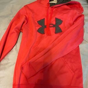 Pink and grey Under Amour hoodie